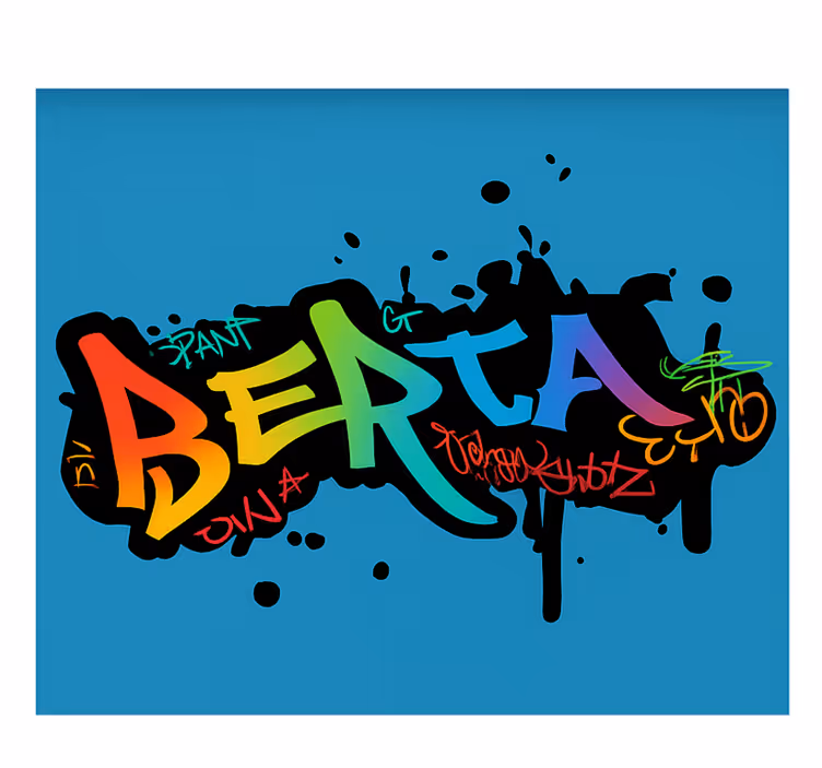 Roleta dla dzieci niestandardowe kolorowe graffiti - TenStickers