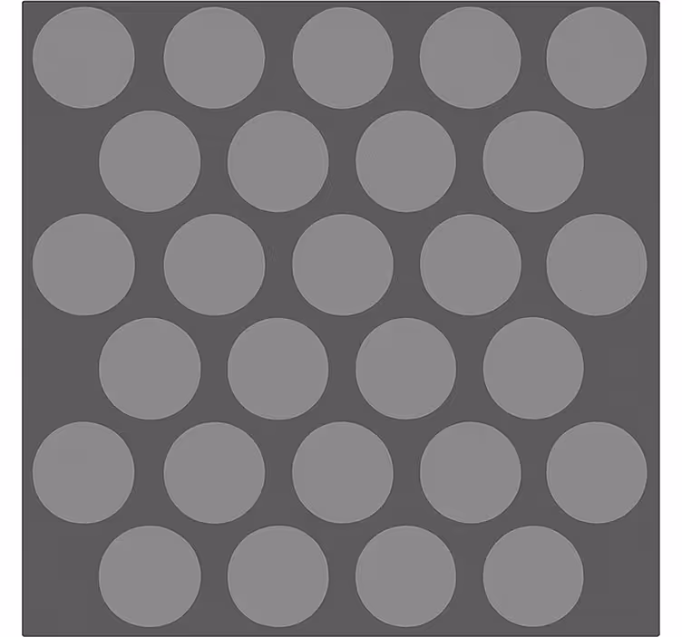 Roleta do łazienki teksturowane szare kółka - TenStickers