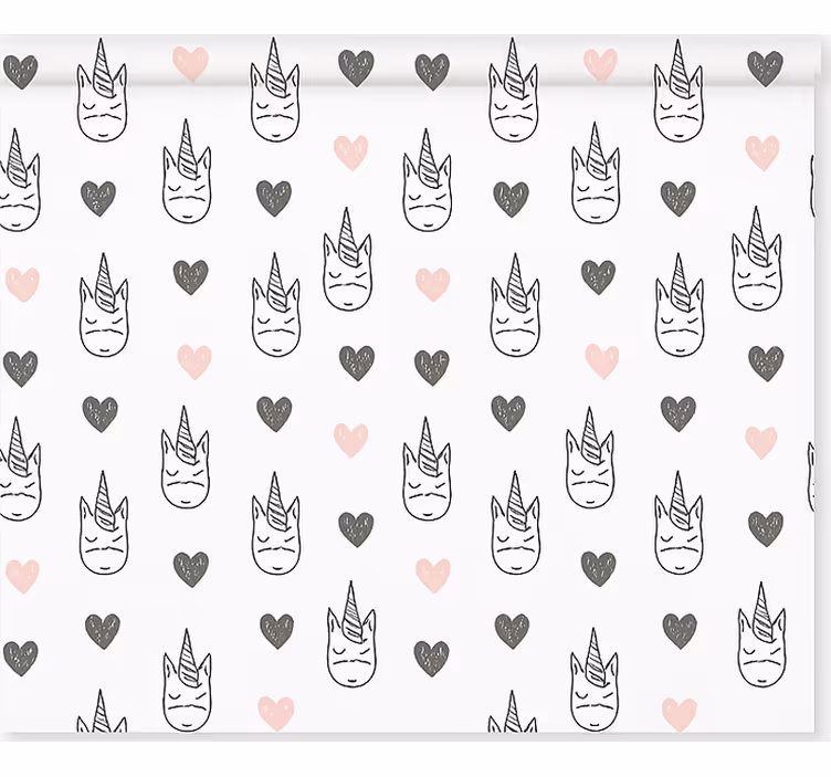 Roleta dla dzieci wzór nordyckich jednorożców - TenStickers
