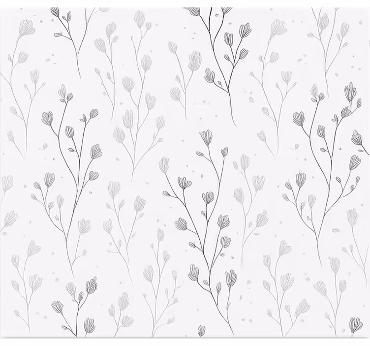 Roleta do salonu minimalistyczne gałęzie botaniczne - TenStickers