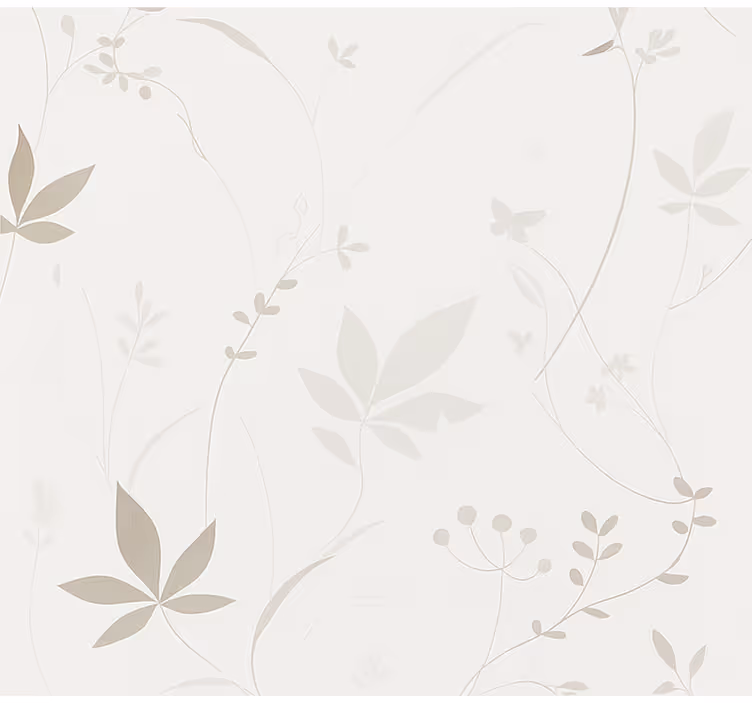 Roleta do przedpokoju minimalistyczny wzór kwiatowy - TenStickers
