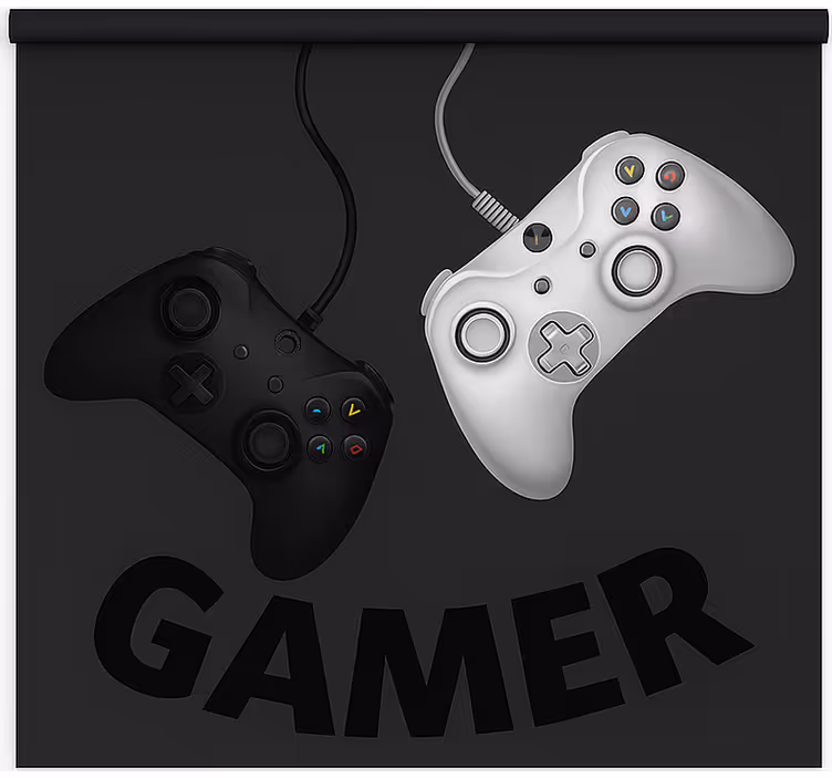 Roleta gamer huśtające się oryginalne kontrolery - TenStickers