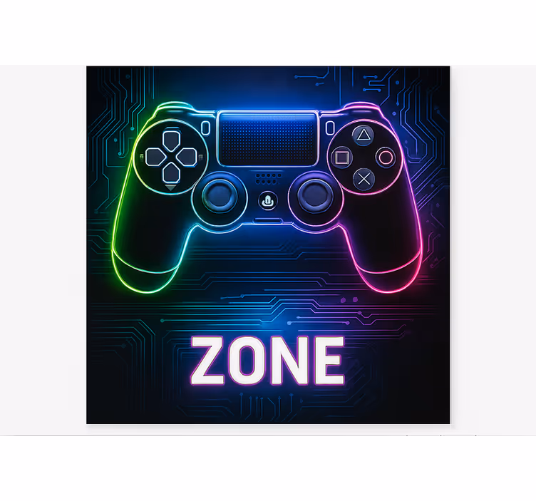 Roleta gamer strefa konsoli do gier - TenStickers