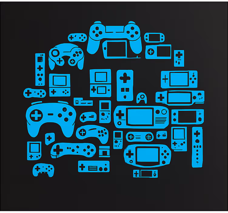 Roleta gamer bot kontrolera gier - TenStickers