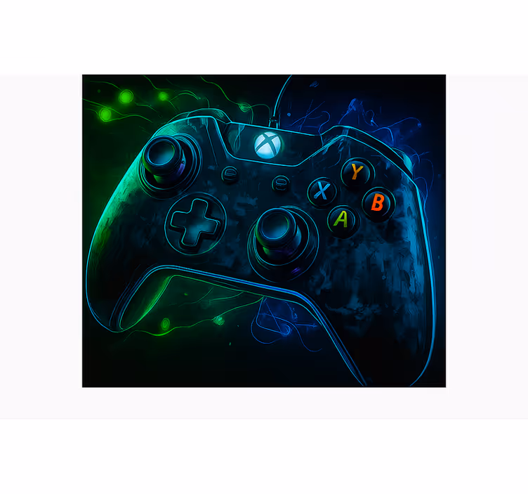 Roleta gamer świecący międzygalaktyczny kontroler - TenStickers
