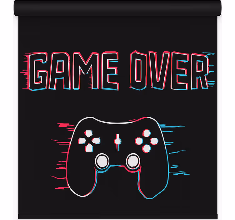 Roleta gamer game over - TenStickers