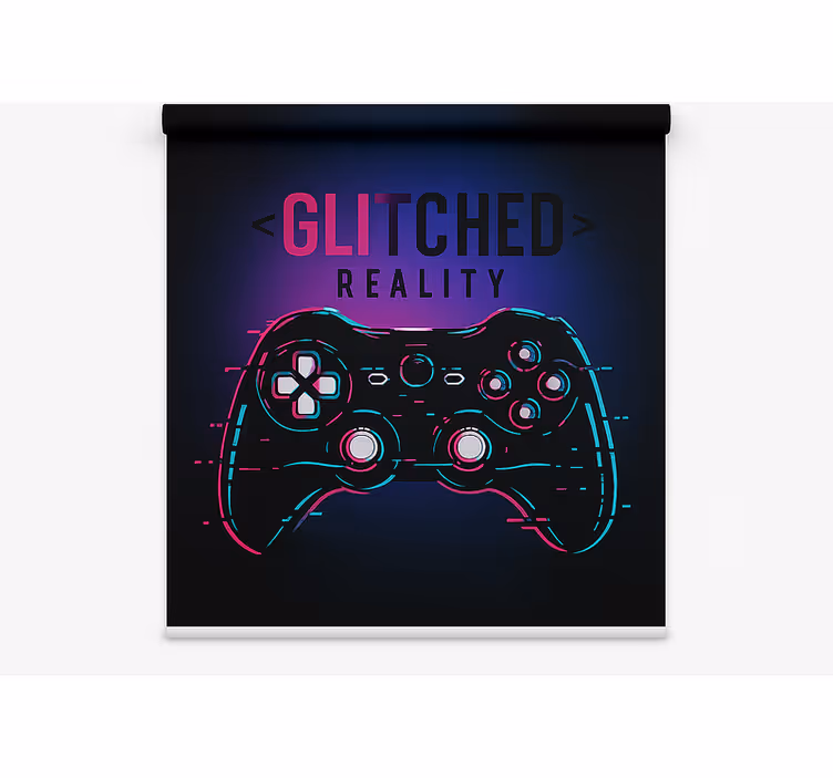 Roleta gamer zepsuty kontroler rzeczywistości - TenStickers
