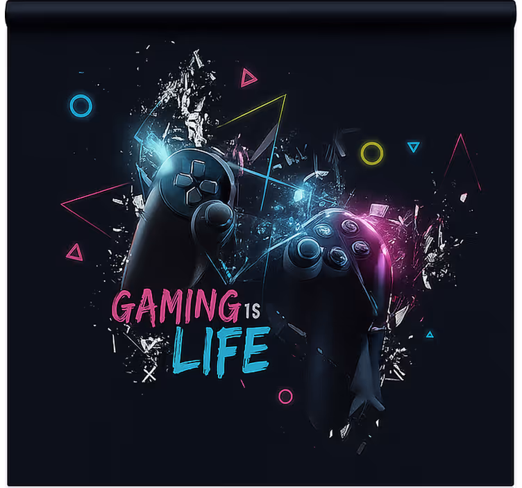 Roleta gamer gry to życie - TenStickers