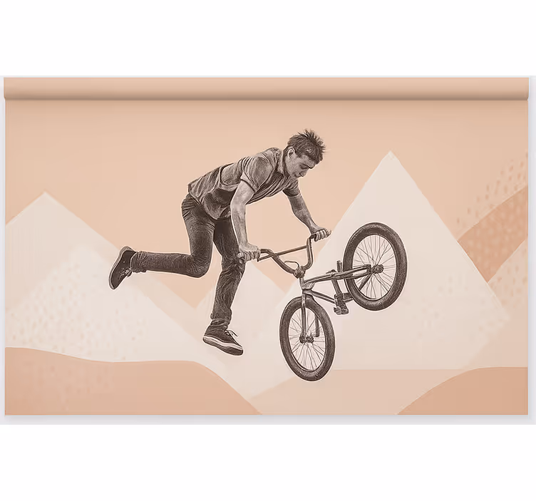 Roleta dla nastolatka akrobacje na bmx-ie - TenStickers