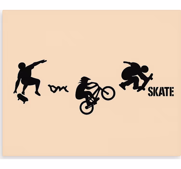 Roleta dla nastolatka jazda na deskorolce bmx sport - TenStickers
