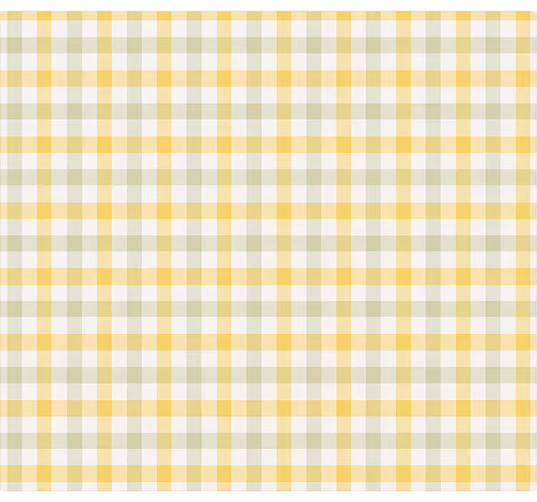 Roleta do jadalni żółty wzór piknikowy - TenStickers