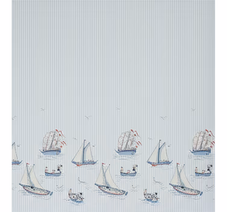 Skandynawska roleta w oceaniczne niebieskie statki - TenStickers