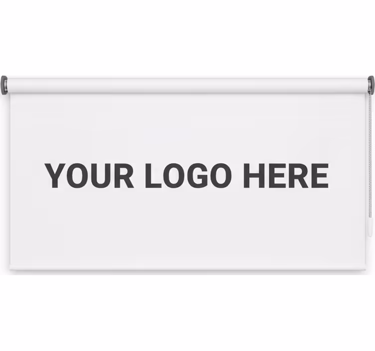 Roleta do biura z indywidualnym logo firmy - TenStickers