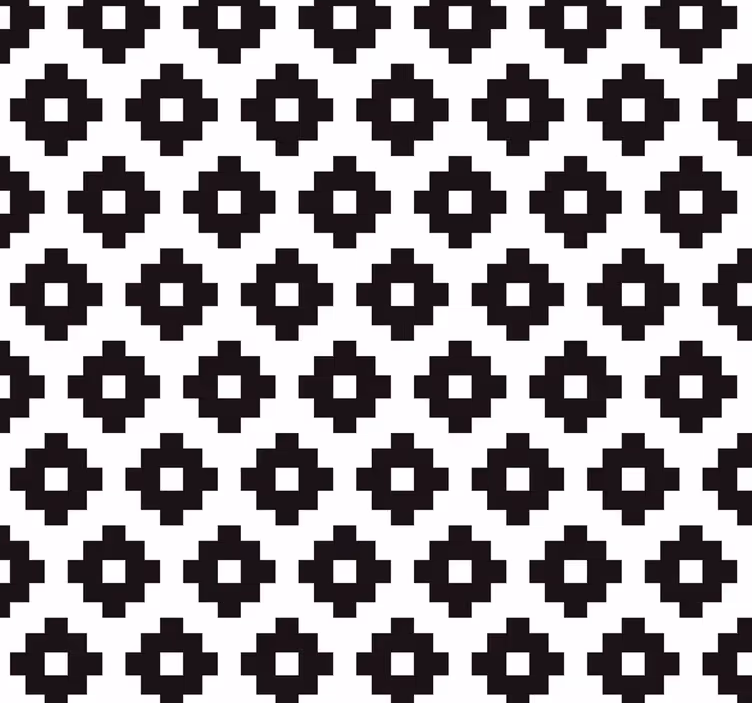 Roleta do łazienki w geometryczne wzory - TenStickers