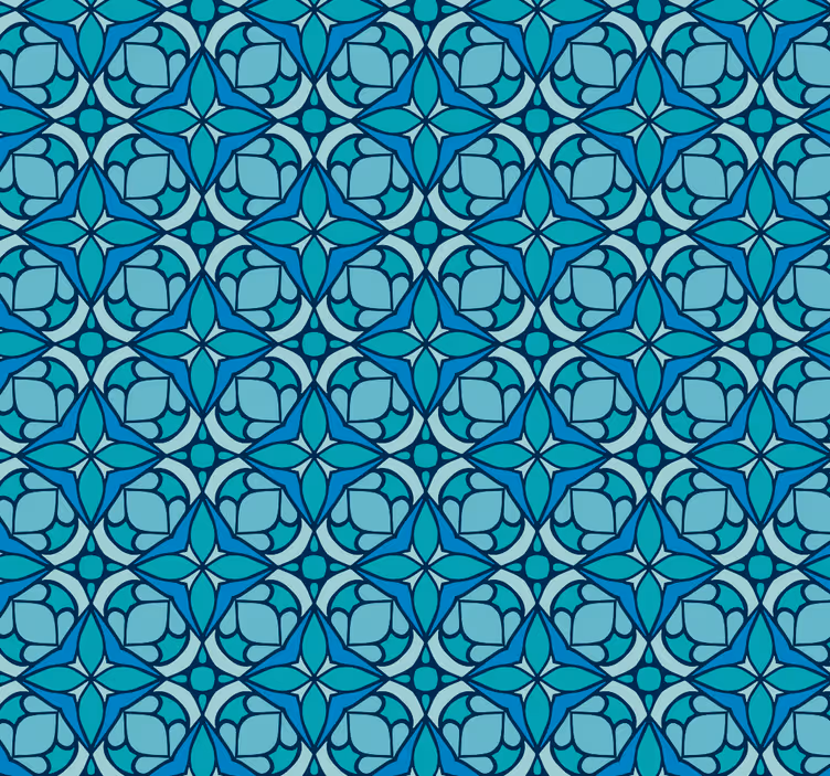 Roleta do łazienki z geometrycznym wzorem ozdobnym - TenStickers
