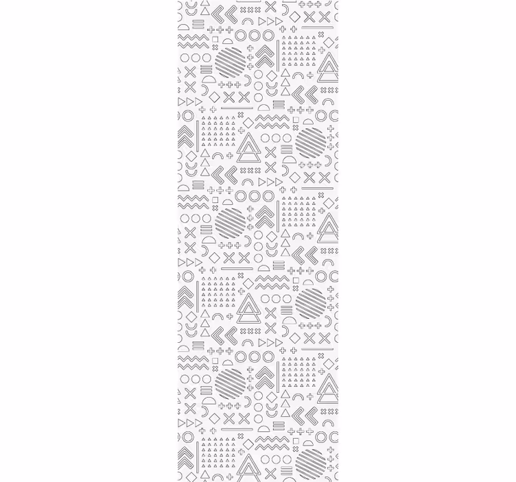 Roleta do biura w geometryczne wzory szkiców - TenStickers