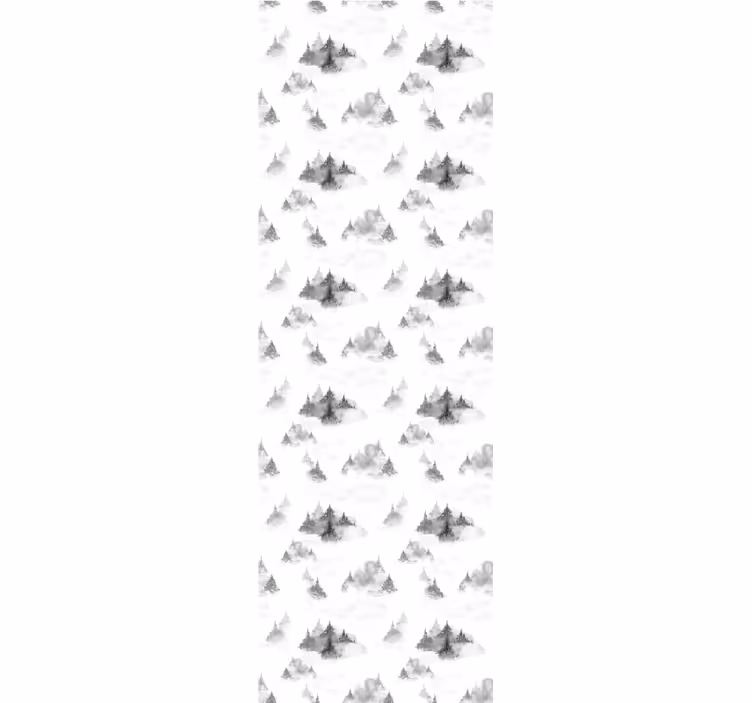 Roleta do biura silhouette ciemnego lasu - TenStickers