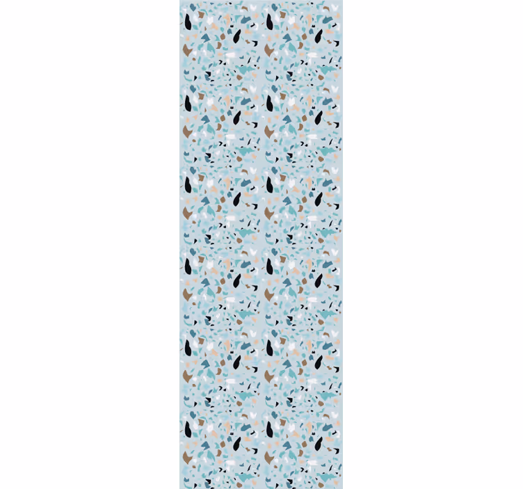 Roleta do jadalni w jasnoniebieski efekt terrazzo - TenStickers