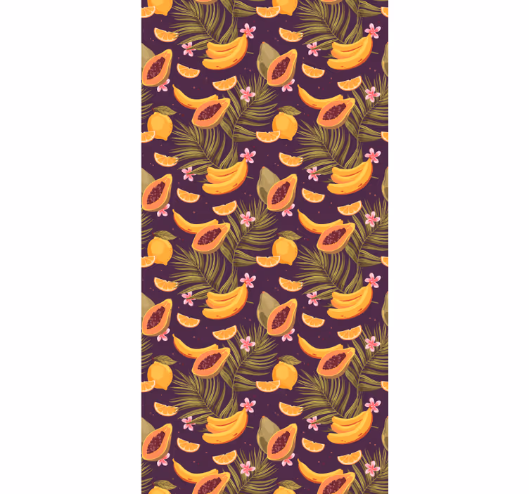 Roleta do jadalni w tropikalne owoce - TenStickers