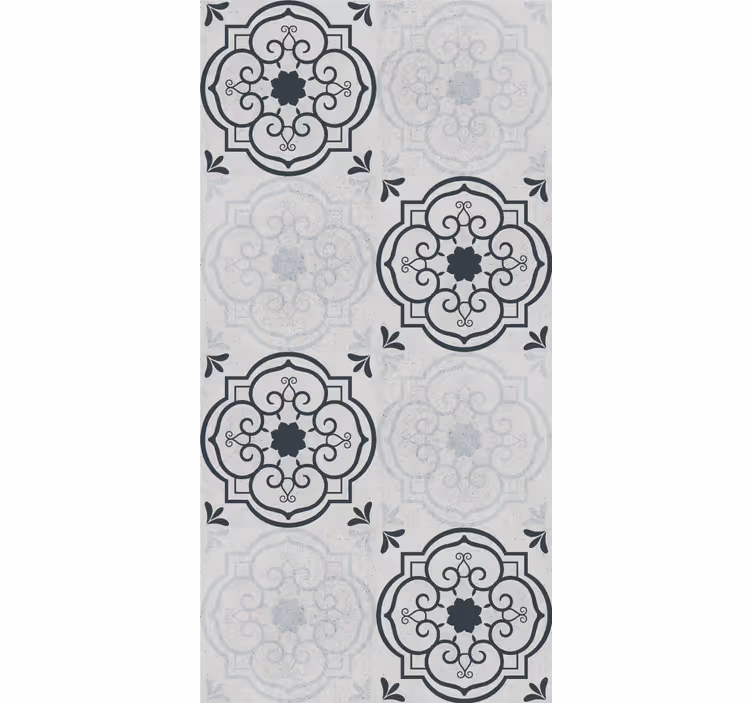 Roleta do kuchni w eleganckie szare płytki - TenStickers