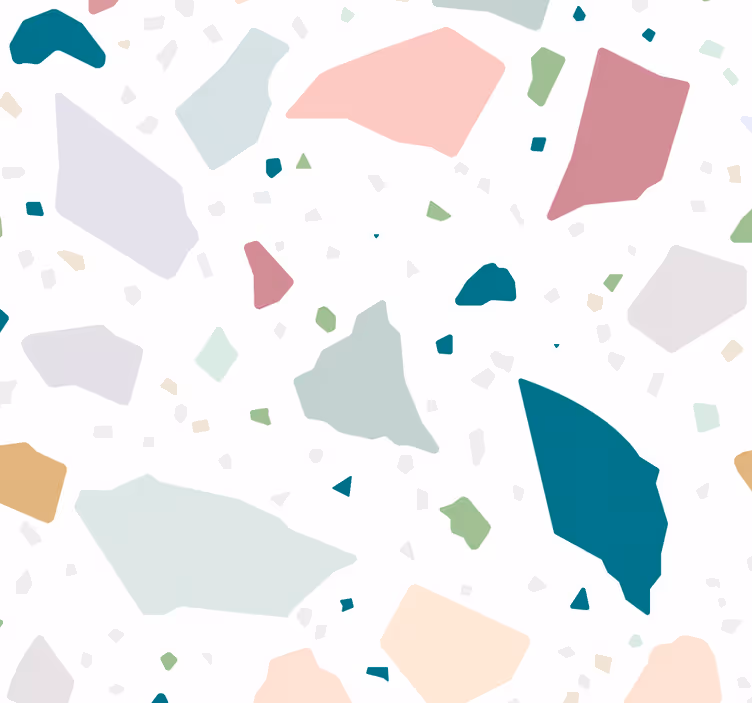 Roleta do kuchni w kolorowy geometryczny terrazzo - TenStickers