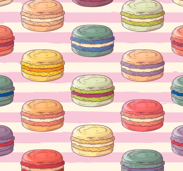 Roleta do kuchni w kolorowy wzór makaronów - TenStickers