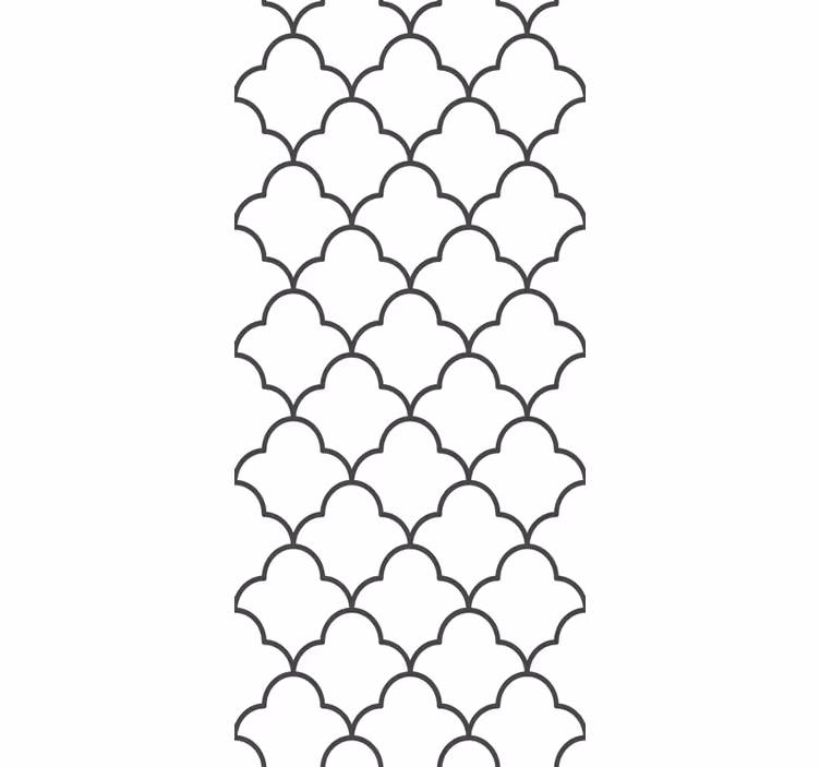 Roleta do kuchni w geometryczny marokański wzór - TenStickers