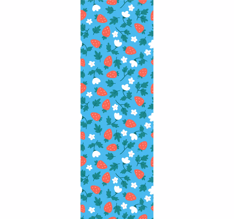 Roleta do kuchni w kolorowy wzór owoców i kwiatów - TenStickers