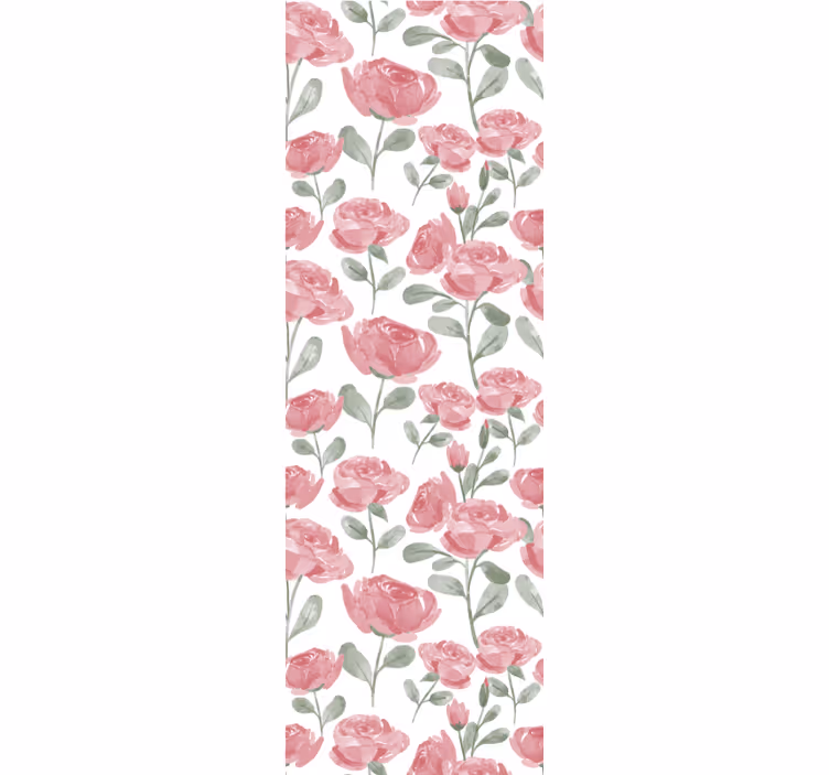 Roleta do jadalni w naturalny wzór róż vintage - TenStickers