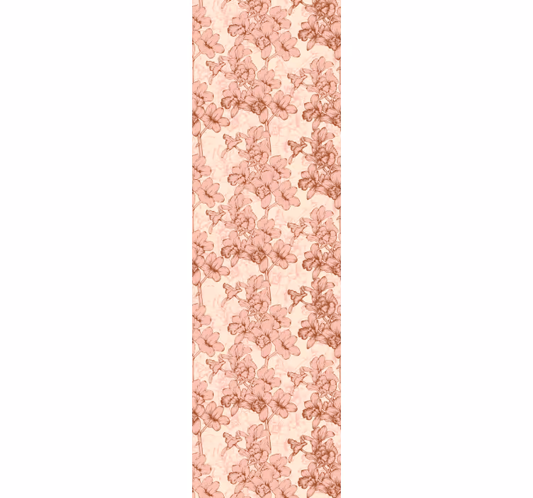 Roleta do jadalni kwiaty 3d w stylu vintage - TenStickers