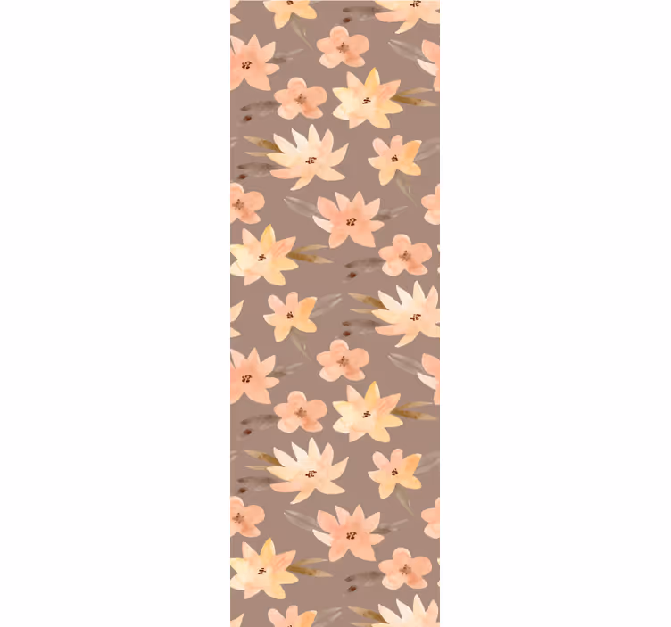 Roleta do jadalni kwiaty aquarella w pastelowych kolorach - TenStickers