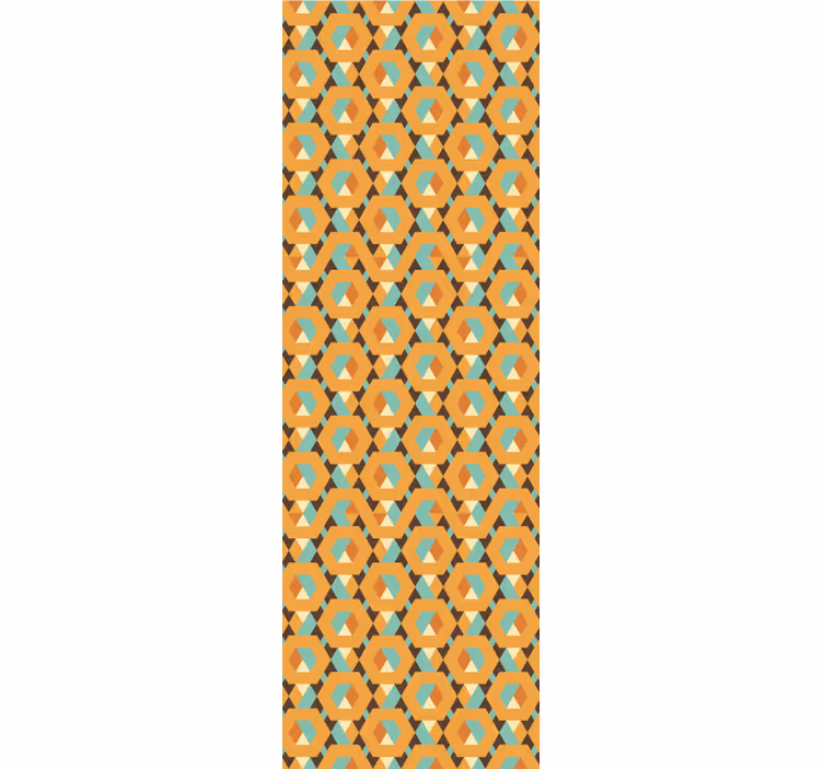 Roleta do jadalni w geometryczne spokojne kształty - TenStickers