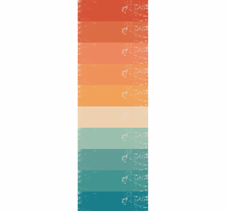 Roleta do jadalni w retro paski tęczy - TenStickers