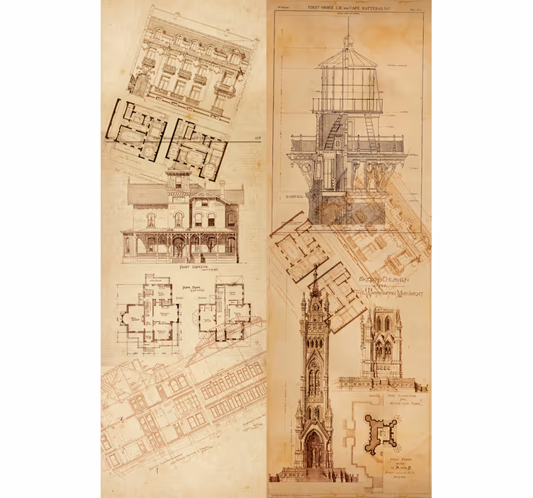 Roleta do jadalni perła architektury - TenStickers