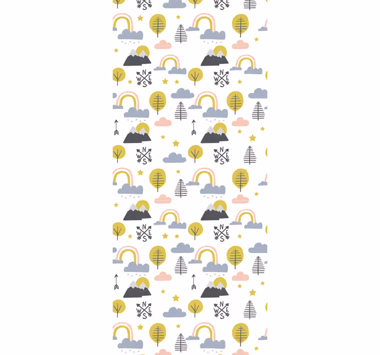 Roleta dla dzieci radosna scena przyrody - TenStickers