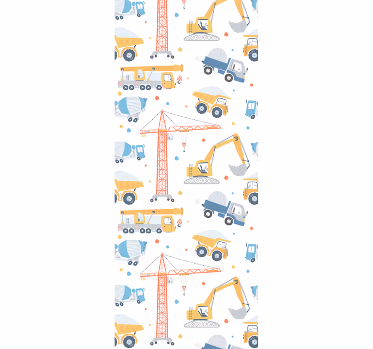 Roleta dla dzieci z motywami budowlanymi - TenStickers