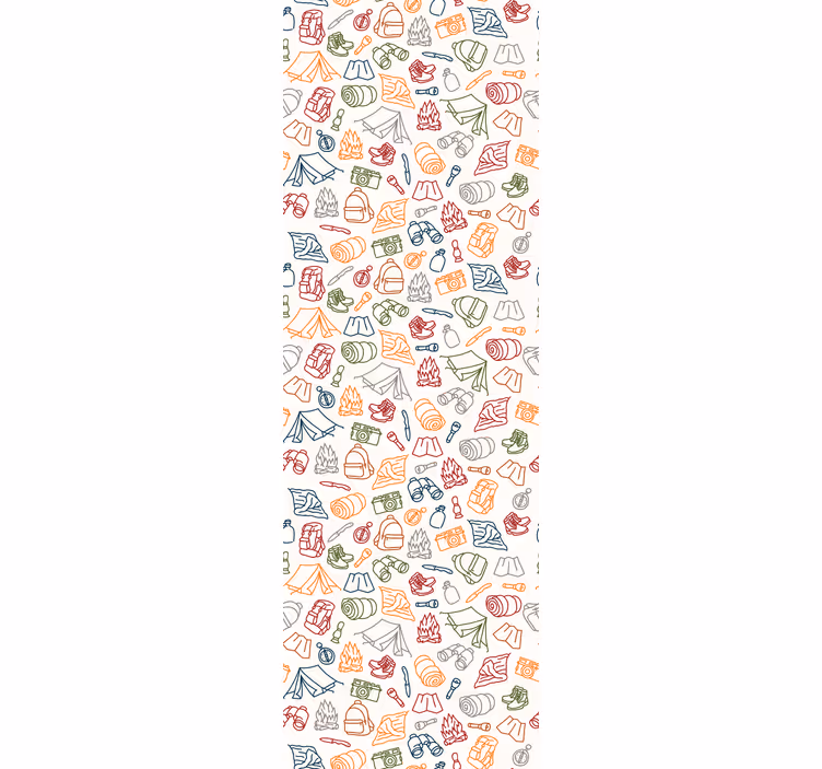 Roleta dla dzieci z motywem obozowego i butów - TenStickers