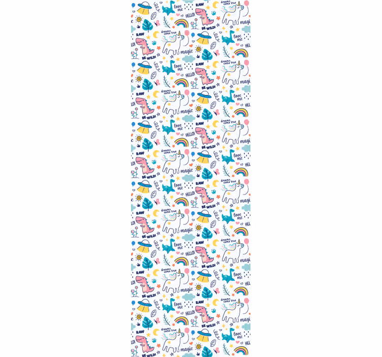 Roleta dla dzieci ilustrowana ręcznie w koncepcji dziecięcej - TenStickers