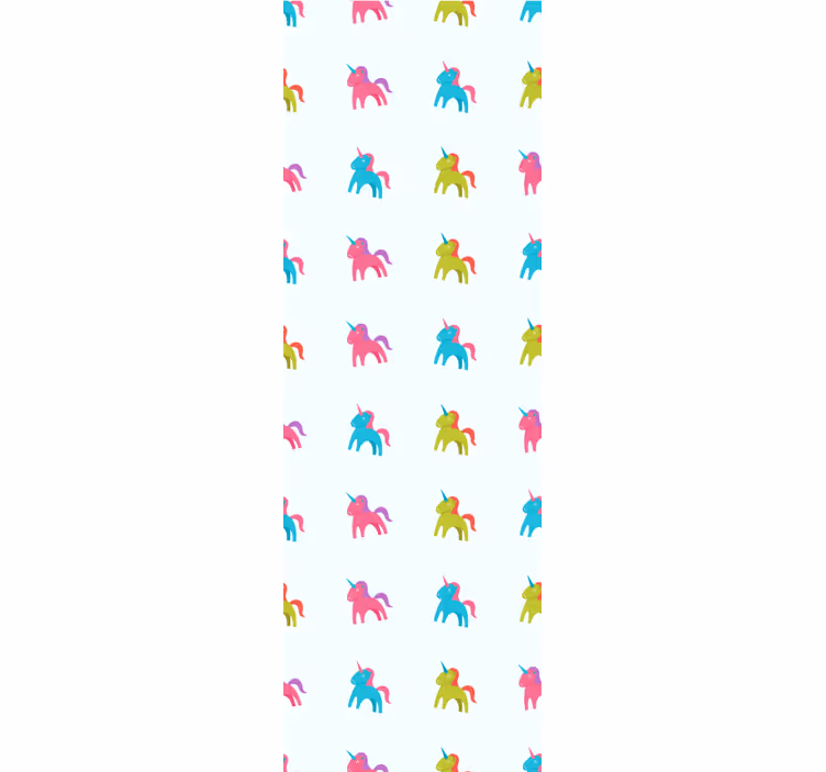 Roleta dla dzieci jednorożce na niebieskim tle - TenStickers