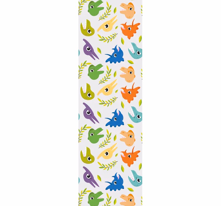 Roleta dla dzieci w stylu retro z dinozaurami - TenStickers