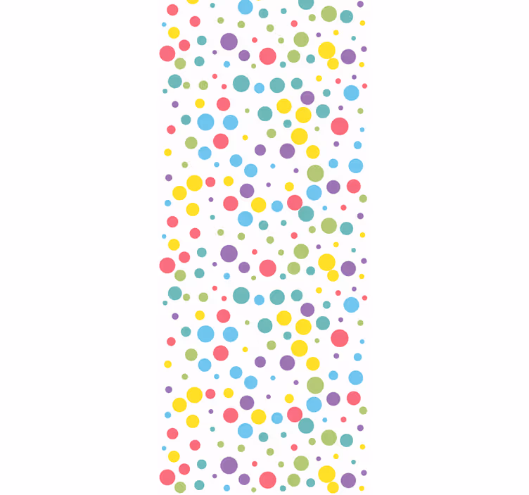 Roleta dla dzieci w kolorowe kropki - TenStickers