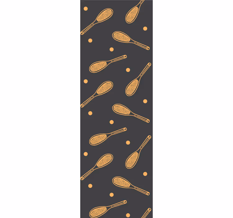 Roleta dla dzieci z pomarańczowymi rakietami - TenStickers
