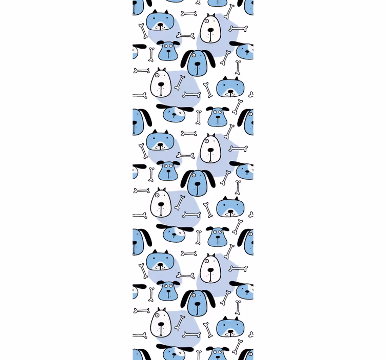 Roleta dla dzieci w niebieskie rysowane psy - TenStickers