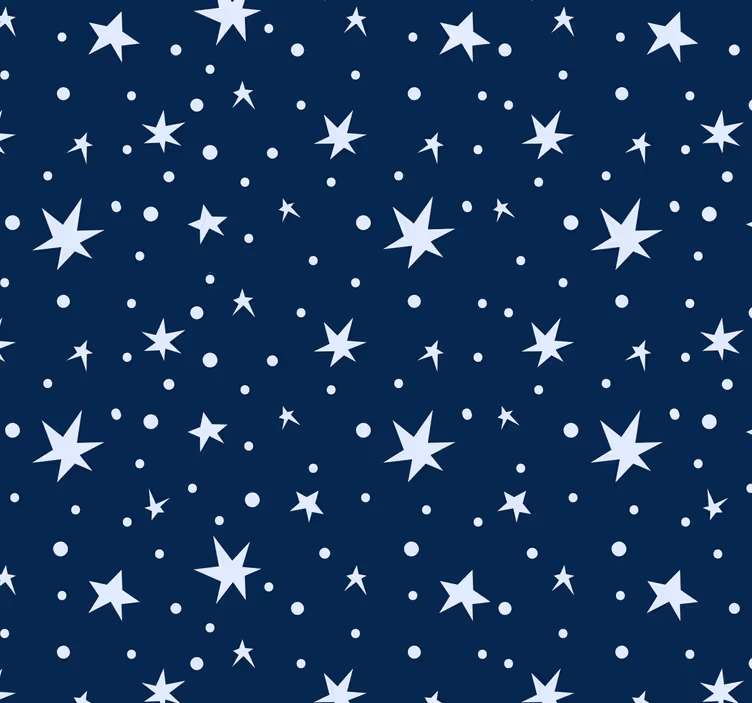 Roleta dla dzieci gwiazdy na granatowym tle - TenStickers