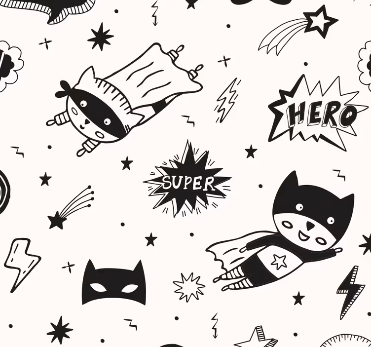Roleta dla dzieci z wzorami komiksów superbohaterów - TenStickers