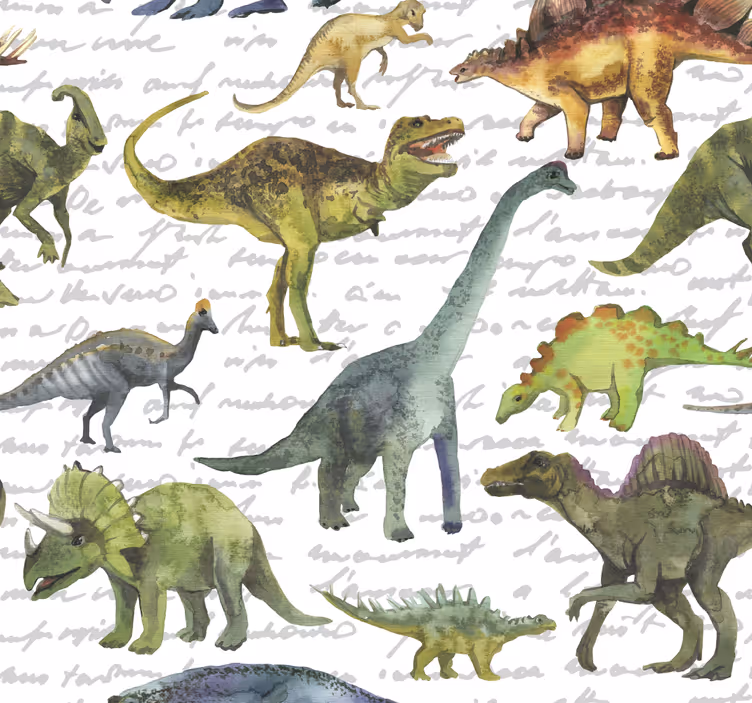 Roleta dla dzieci z realistycznymi dinozaurami - TenStickers