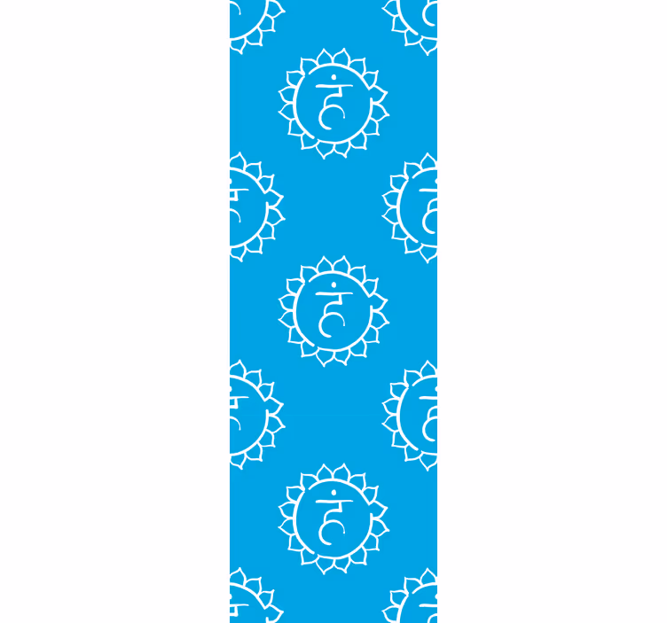 Roleta do biura symbol czakry gardła - TenStickers