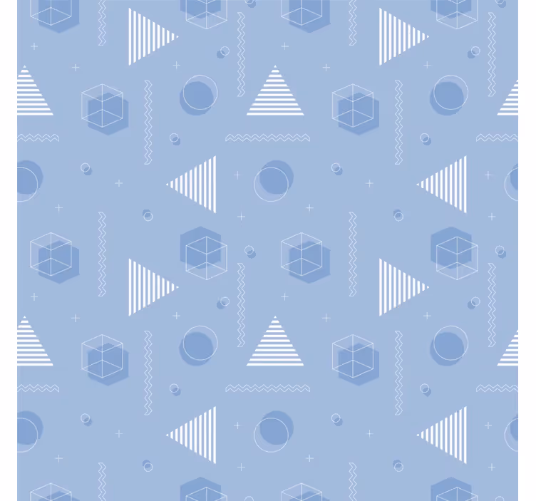 Roleta dla nastolatka w geometryczny niebieski - TenStickers