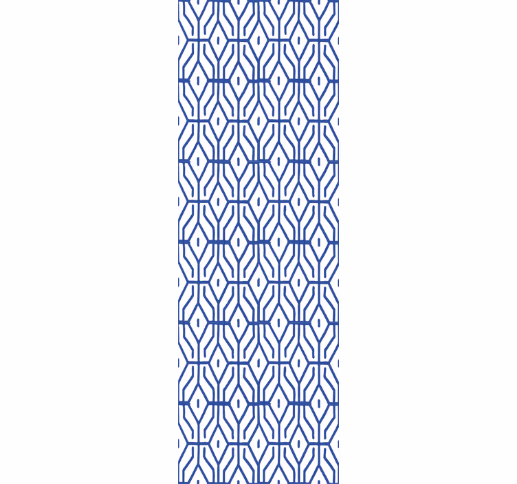 Roleta dla nastolatka w niebieski wzór linii - TenStickers