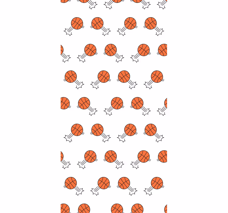 Roleta dla nastolatka z rysunkami koszykówki - TenStickers